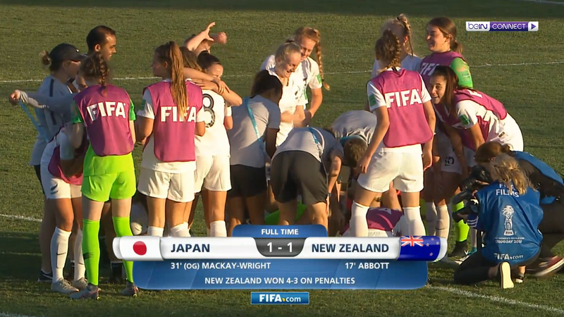 كأس العالم - سيدات دون 17 عاماً: ملخص مباراة اليابان ونيوزيلندا