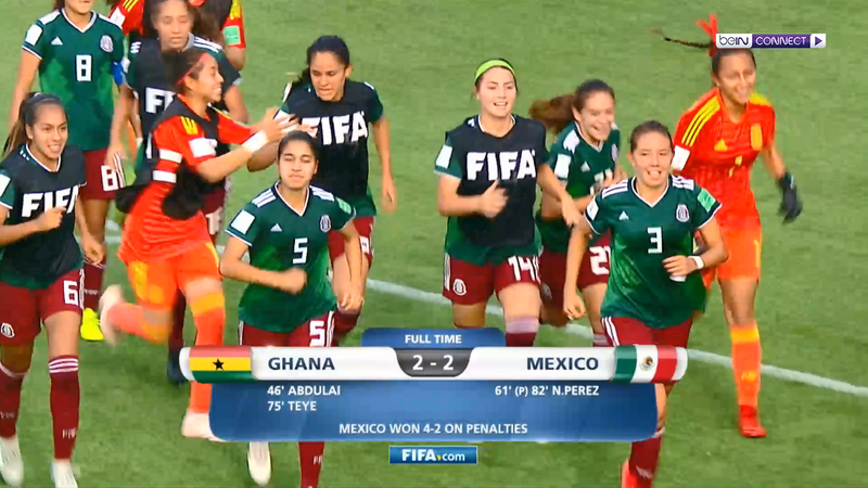 U17 Women's World Cup - Quarter Final: Ghana 2 Mexico 2 (Mexico won 4-2 on penalties)