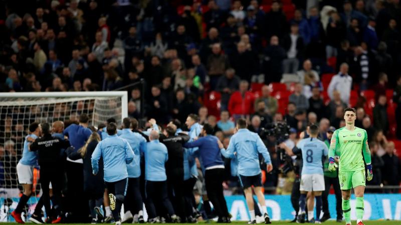 Man City Win EFL Cup After Kepa Defies Sarri