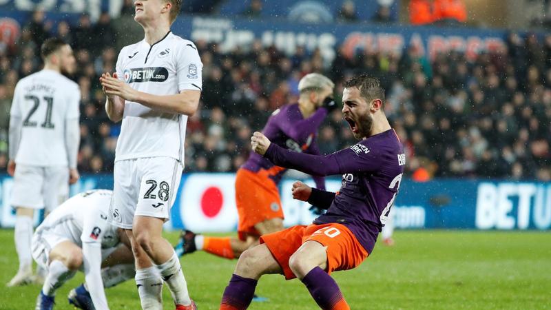 Swansea City 2 Manchester City 3