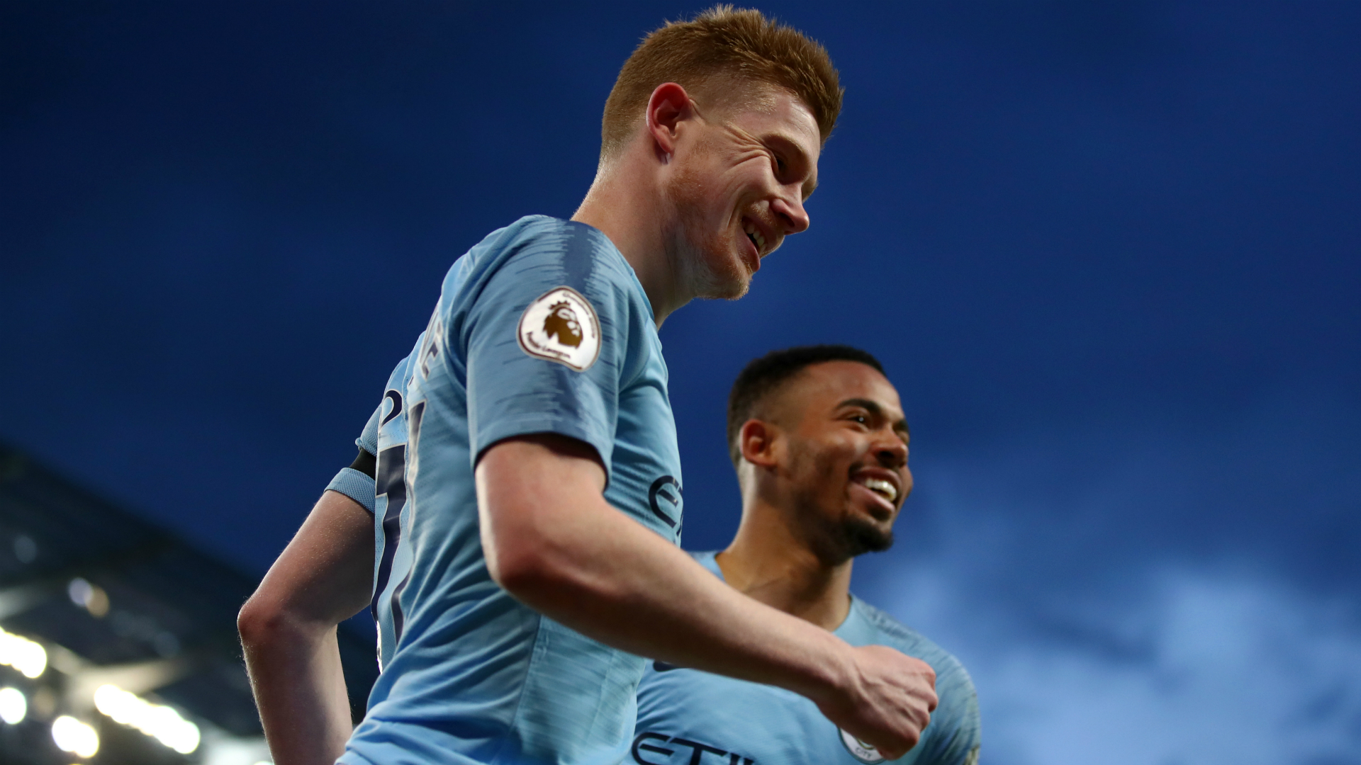 Manchester City 2 Cardiff City 0: De Bruyne leads champions back to the top