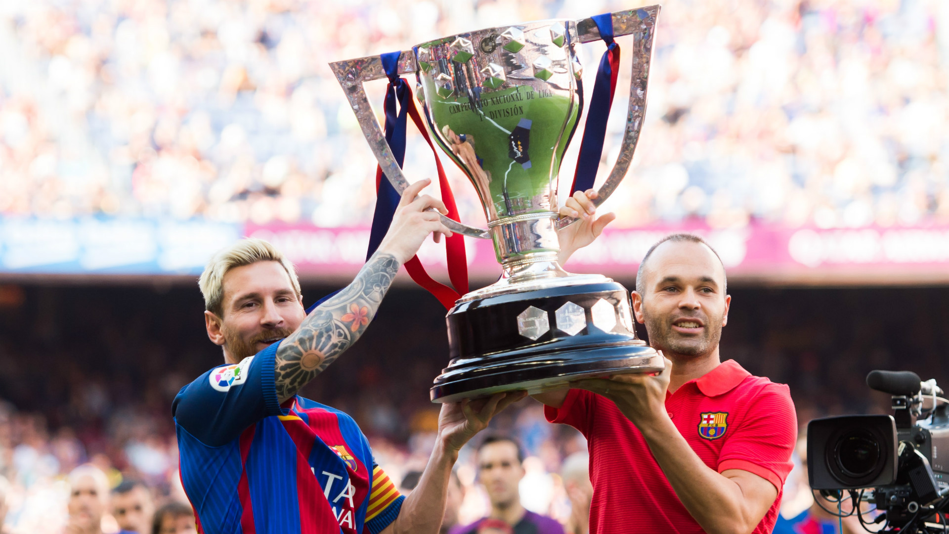 Lionel Messi, Xavi & Andres Iniesta Official UEFA Champions League