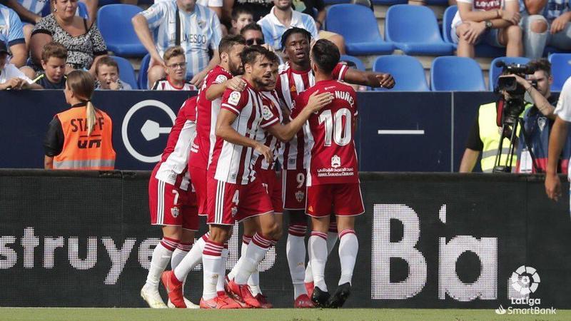 Almería pasa sobre el Málaga en La Rosaleda