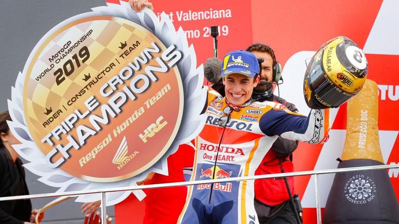 Marquez Secures Triple Crown In MotoGP Finale