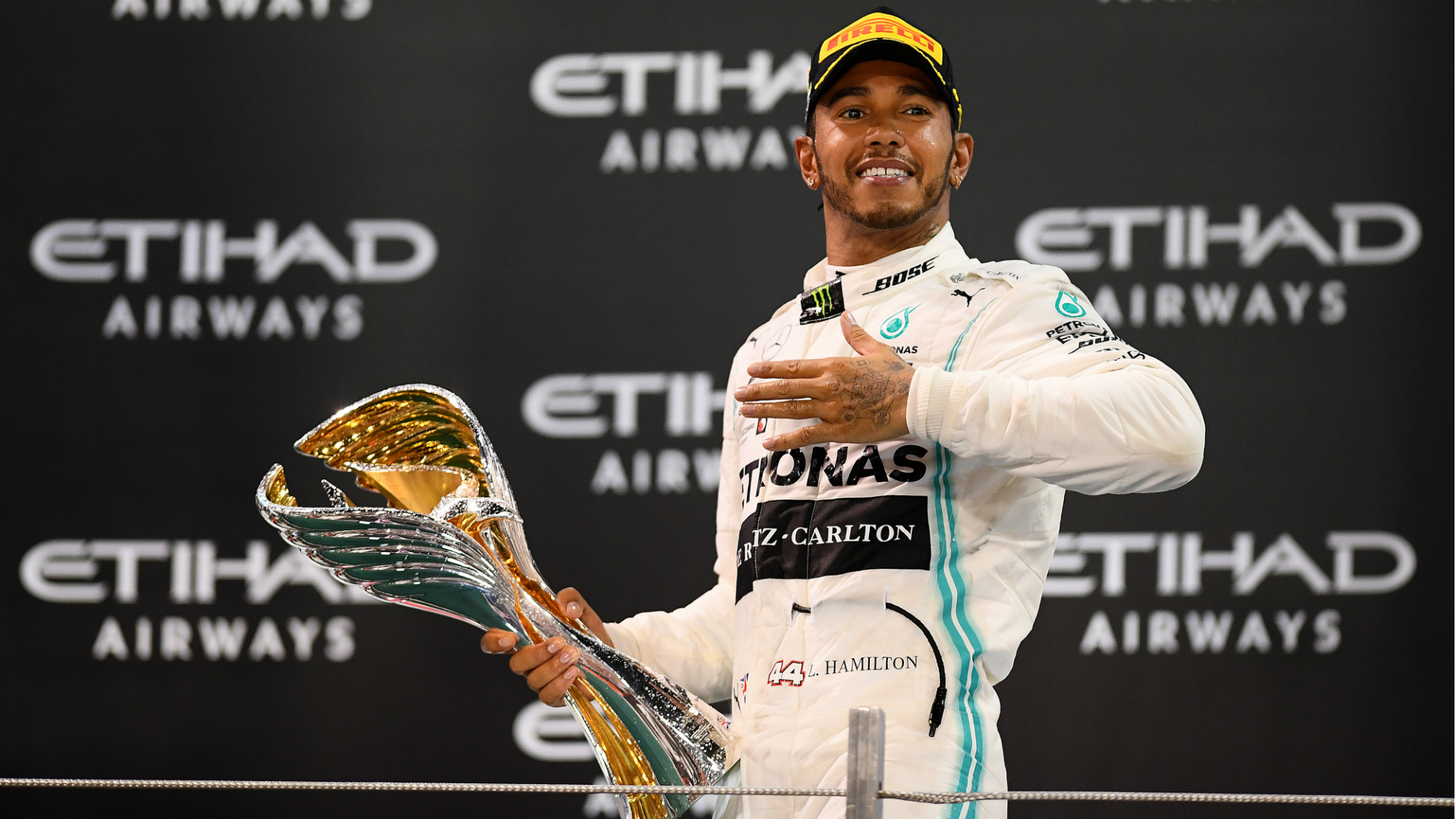 Lewis Hamilton Collects F1 World Championship