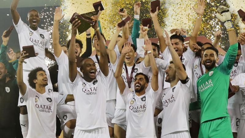 Xavi lifts his second trophy as manager as Al Sadd hammer Duhail 4-0 to lift Qatar Cup