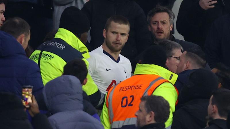 Eric Dier Jumps Into Stands to Confront Tottenham Fan