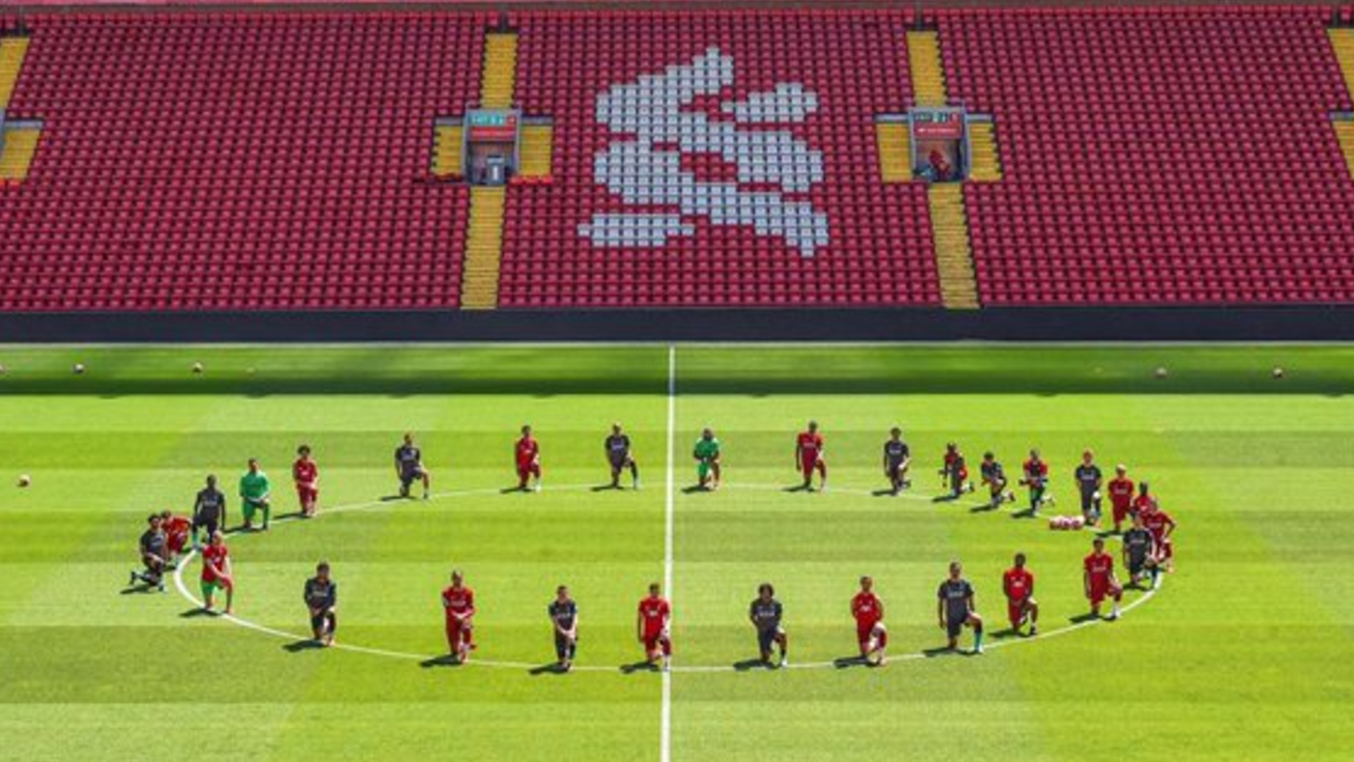 Liverpool Stars Take A Knee In Solidarity With Black Lives Matter Movement