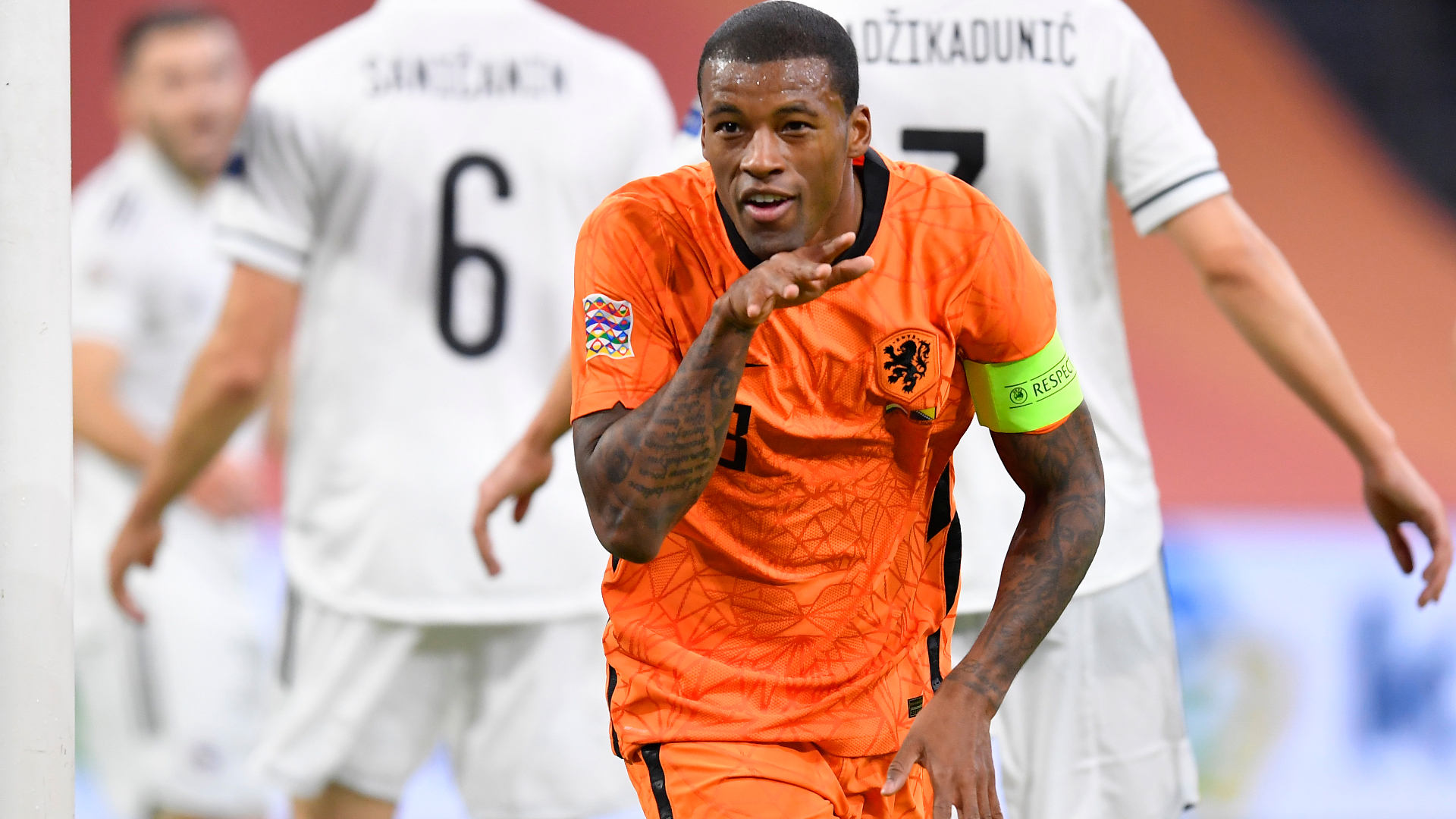 Netherlands 3-1 Bosnia-Herzegovina: Wijnaldum double ends De Boer wait for victory