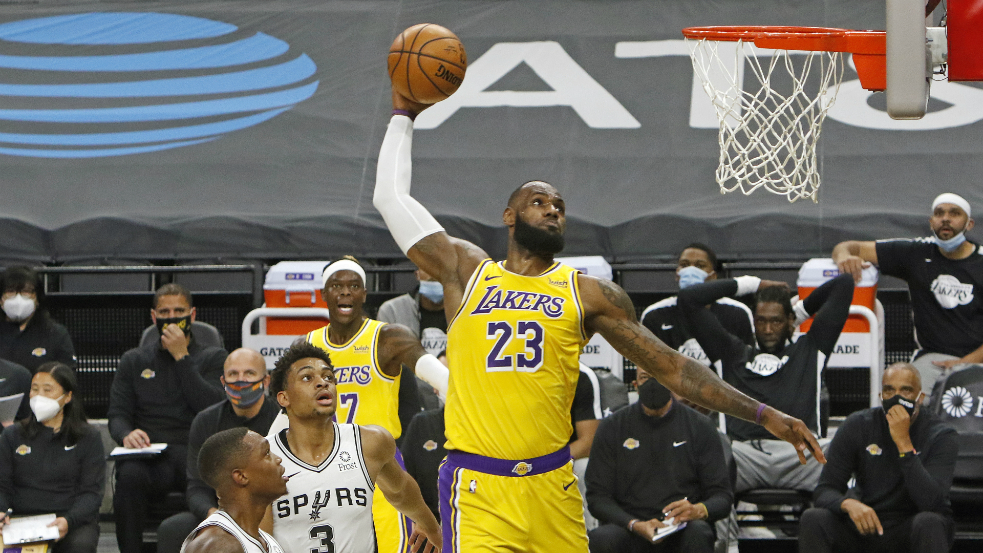 NBA rookie dunks on LeBron James and Kyrie Irving in the same damn