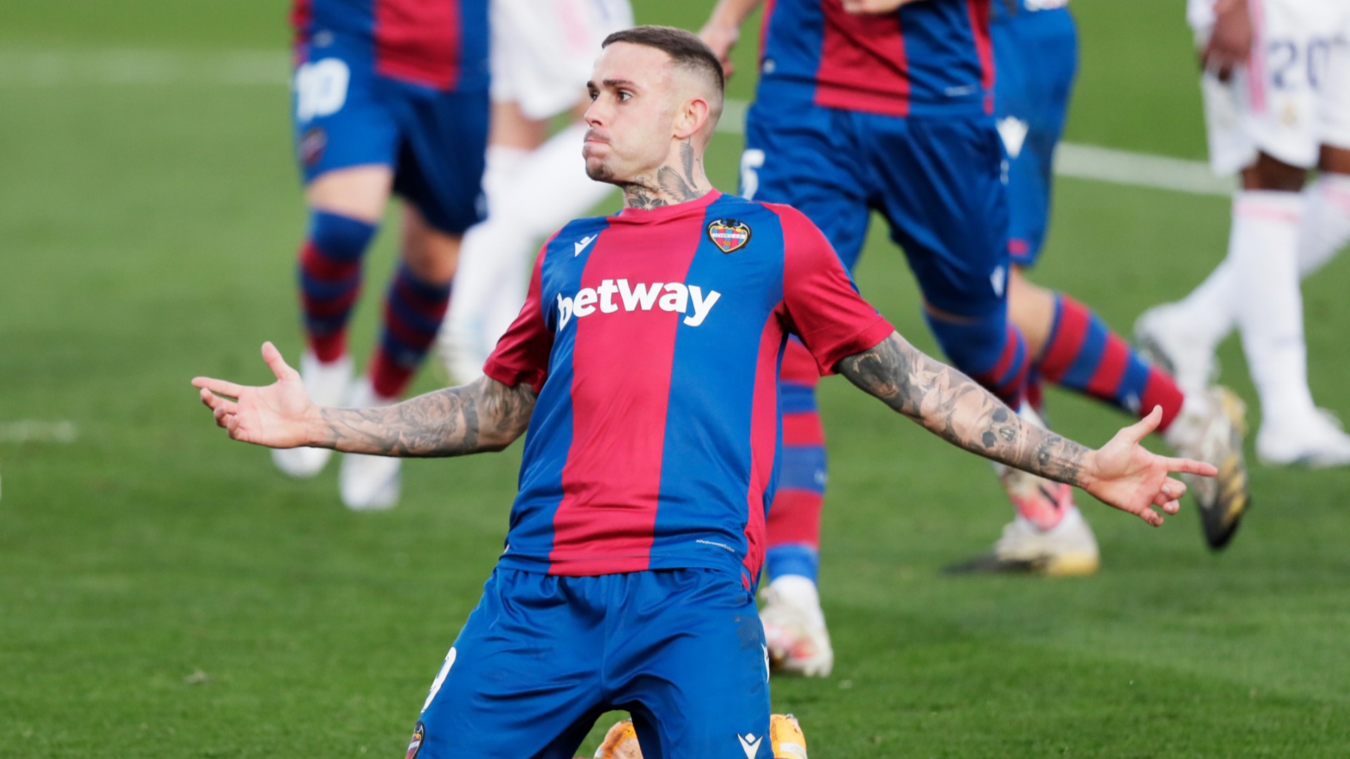 Real Madrid 1-2 Levante: Roger rocks 10-man champions