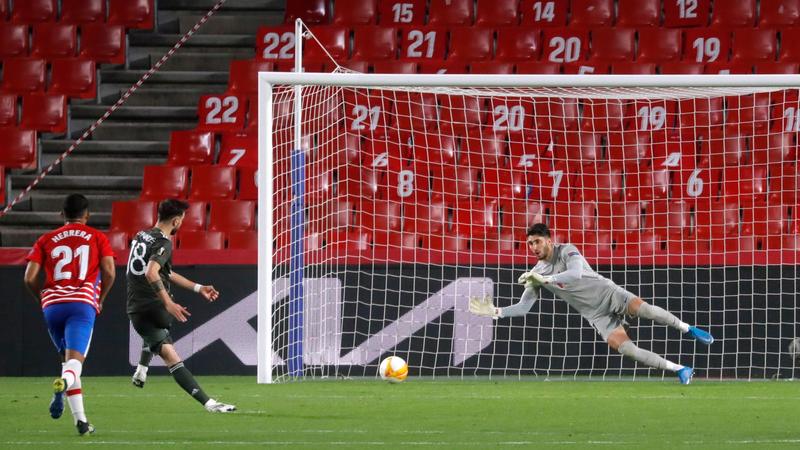 Granada 0-2 Manchester United: Rashford and Fernandes give Red Devils edge in Europa League tie