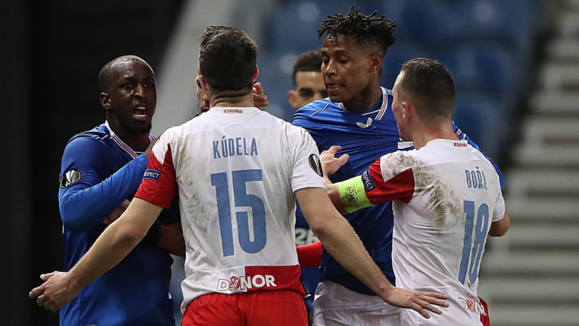 Rangers accuse Slavia Prague's Kudela of racial abuse in Europa League loss, Europa League