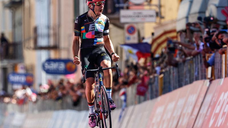 Italian Bettiol wins stage 18 of Giro d'Italia