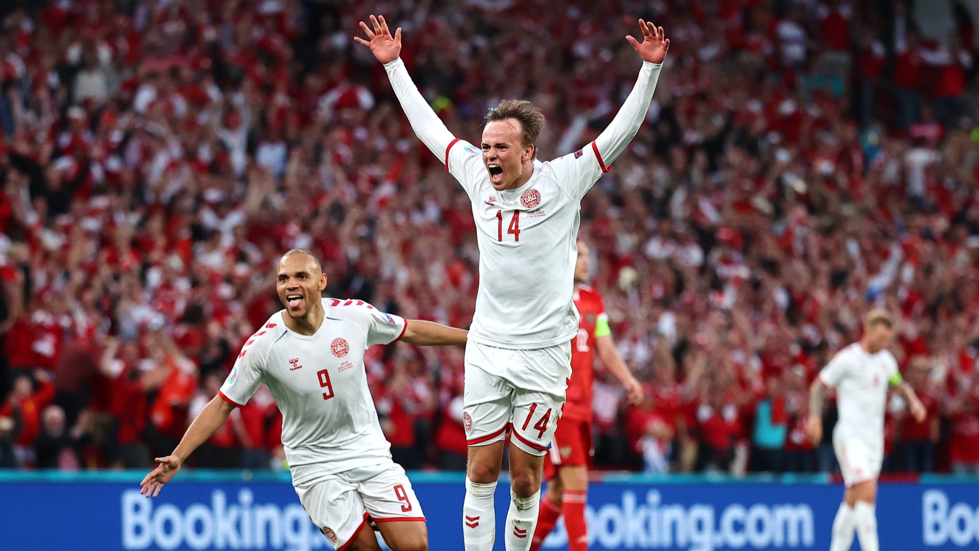 Russia 1-4 Denmark: Hjulmand's side seal last-16 spot with sensational win