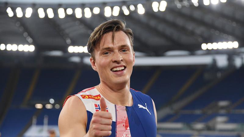 Norway's Karsten Warholm sets new 400m hurdles world record