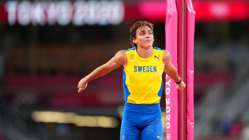 Sweden's Armand Duplantis wins Olympic men's pole vault gold