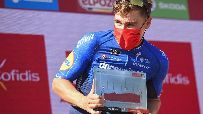 Jakobsen wins sprint to take stage four of Vuelta