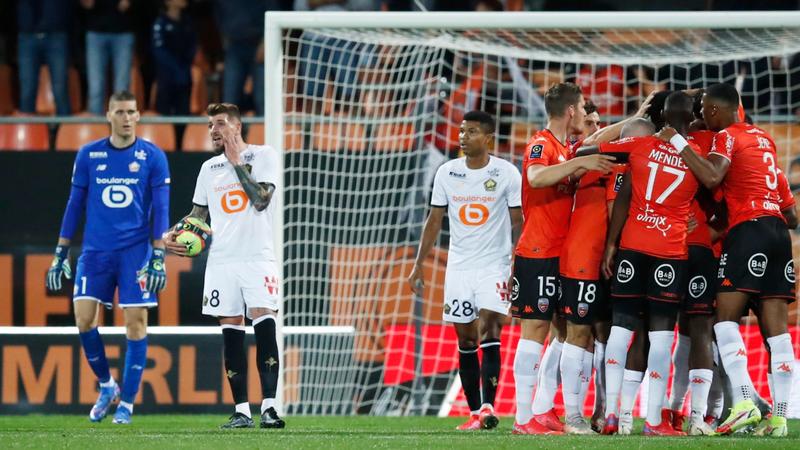 Lorient down champions Lille