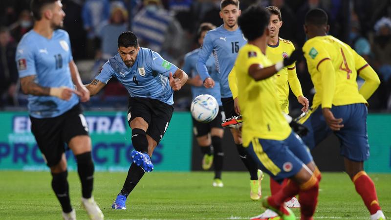 لا غالب ولا مغلوب بين أوروغواي وكولومبيا