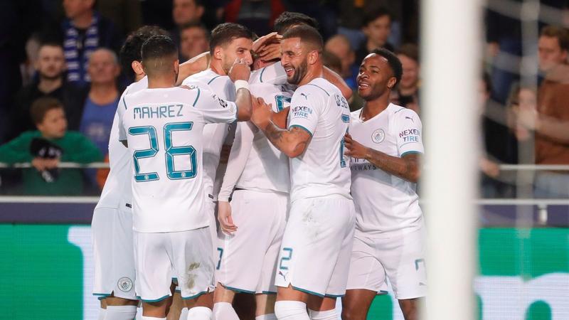 Manchester City golea 1-5 en visita al Brujas