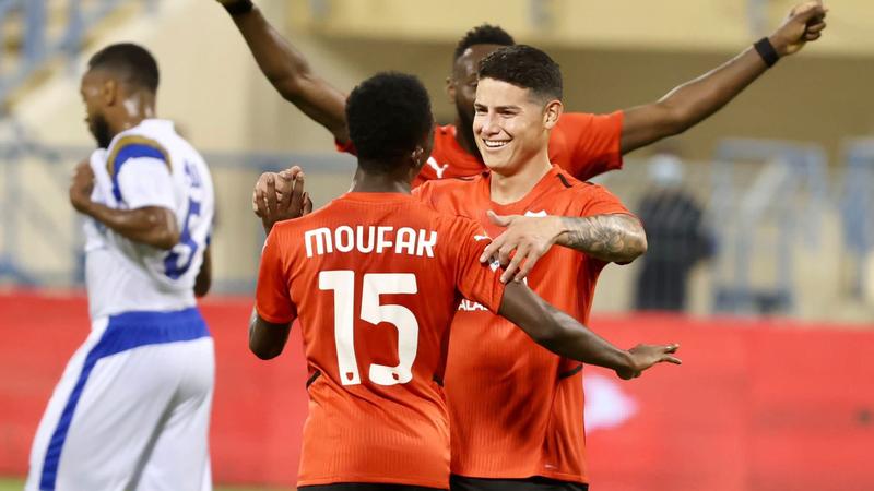 James anota su primer gol con el Al Rayyan