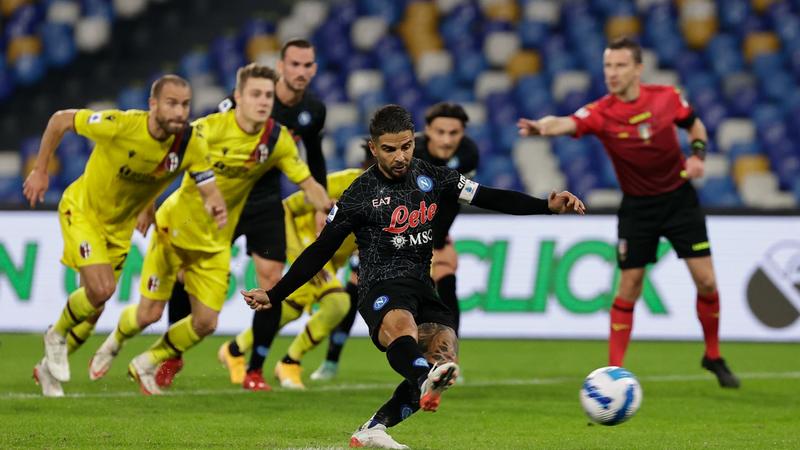 Insigne penalty double takes Napoli back to Serie A peak