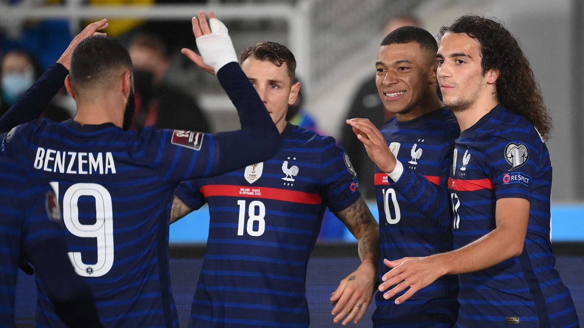 Finland 0-2 France: Benzema and Mbappe dash hosts' play-off hopes