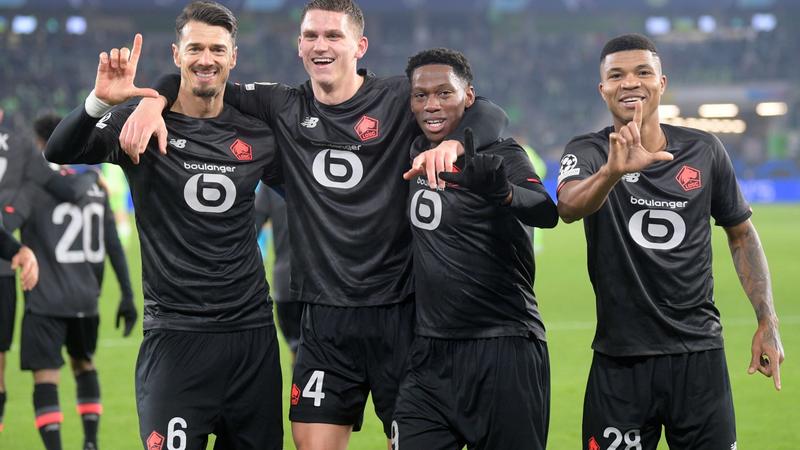 Lille se pasea en Wolfsburgo y avanza como primero