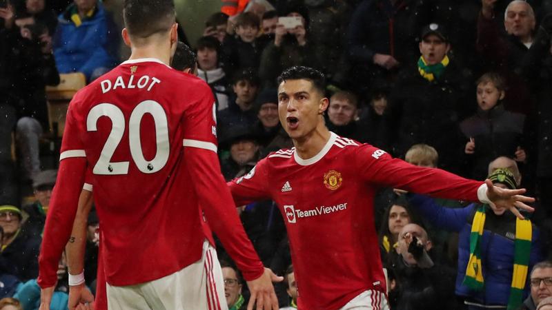 Gol de Cristiano en triunfo del United ante Norwich