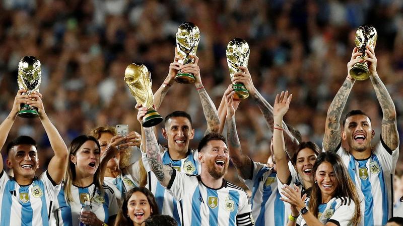 Messi goal tops off Argentina's homecoming celebration