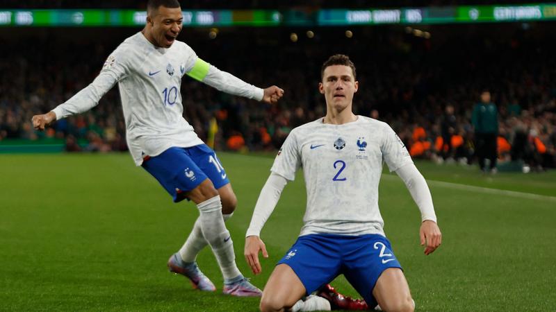 Pavard strikes as France edge plucky Ireland in Euro 2024 qualifier