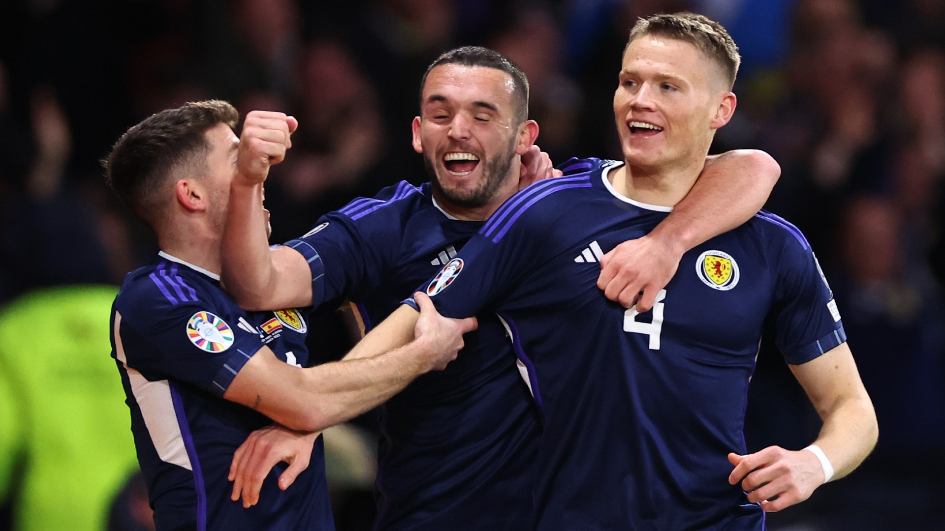 Scotland stuns Spain after McTominay double