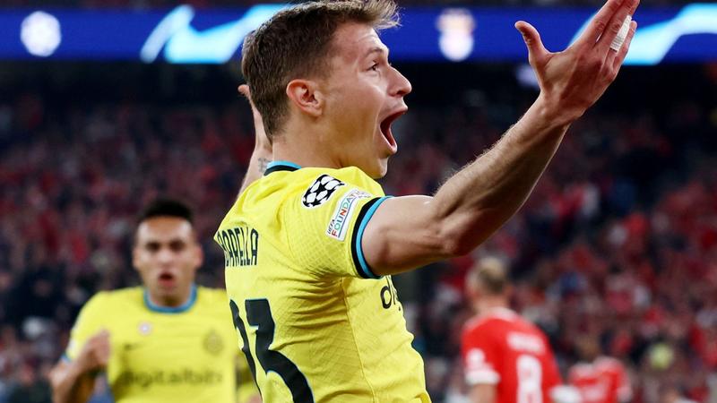 Ligue des Champions : Nicolò Barella débloque la situation pour l'Inter sur une magnifique galette de Alessandro Bastoni
