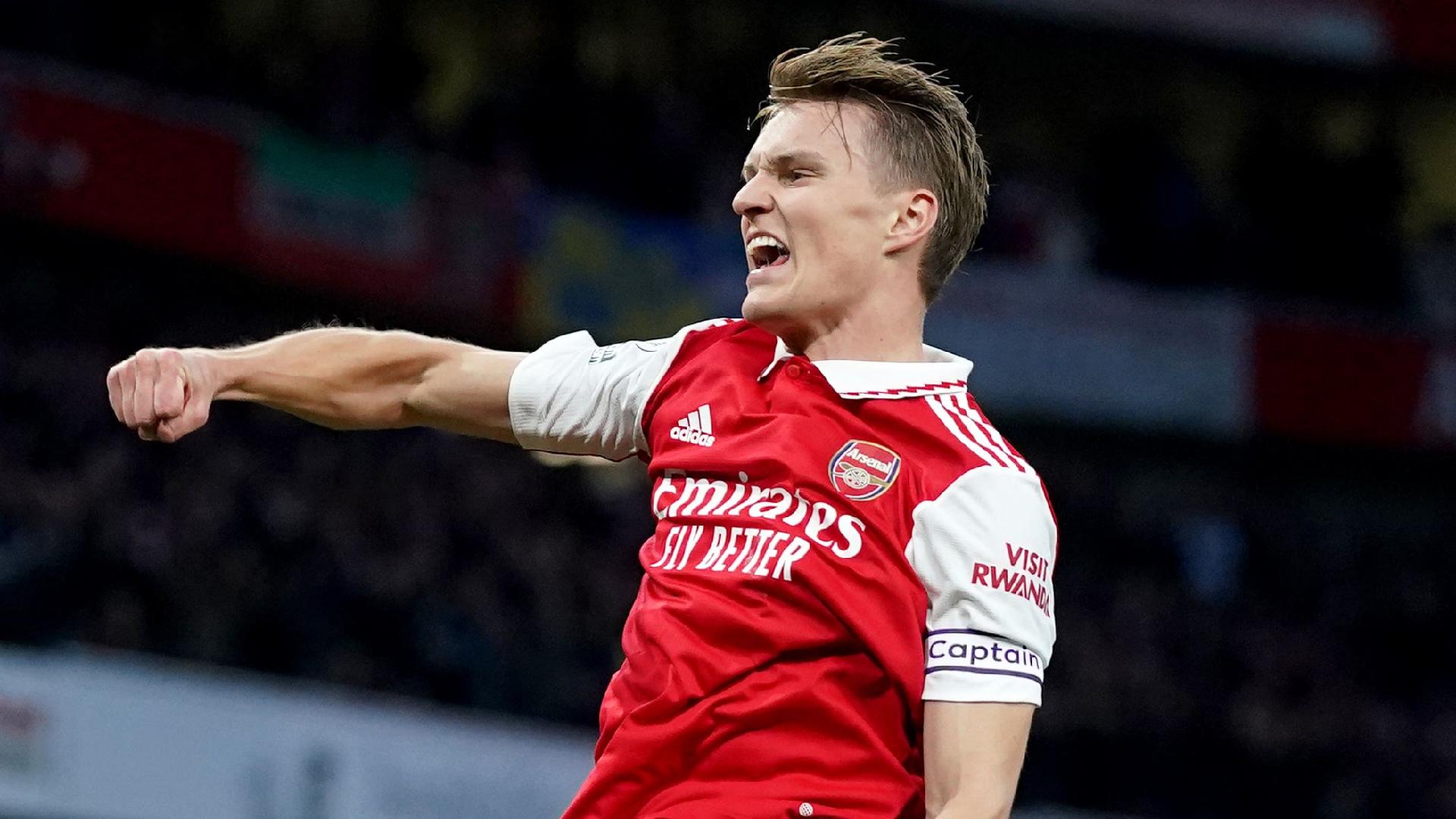 Odegaard double puts Arsenal back on top