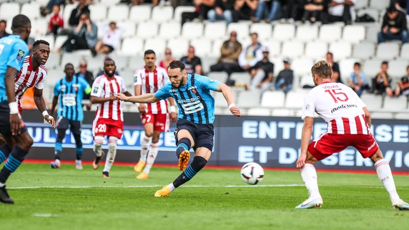 Ligue 1 : Rennes écrase Ajaccio, Gouri plante un triplé