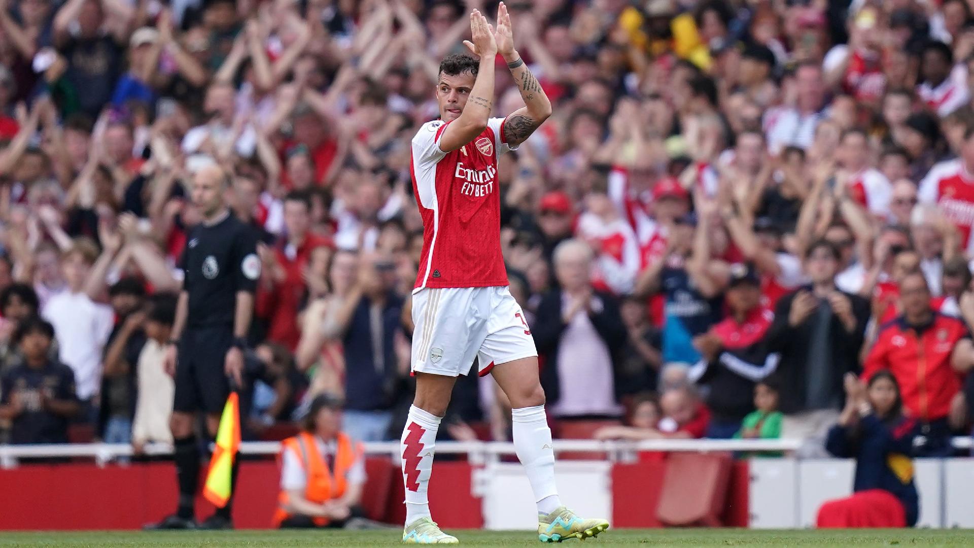 Arteta pleased to see Xhaka given heartfelt farewell