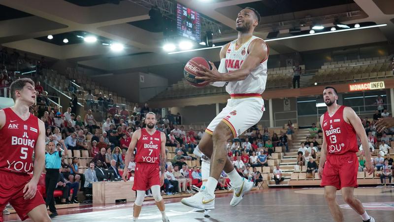 Playoffs Betclic Elite : Monaco assure contre Bourg-en-Bresse et remporte le deuxième match