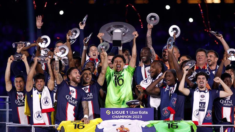 El PSG celebra la conquista de la Ligue 1