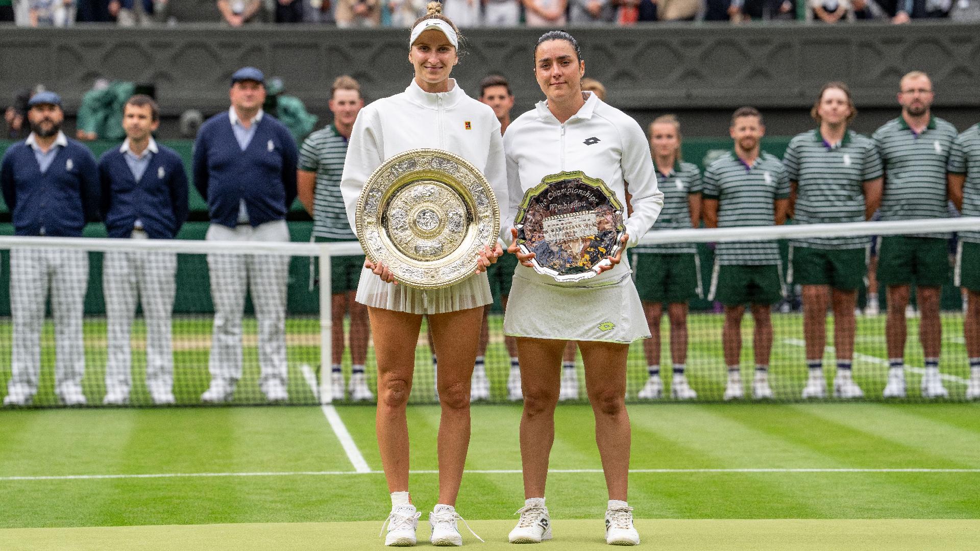 Marketa Vondrousova wins Wimbledon women's final for 1st Grand Slam title