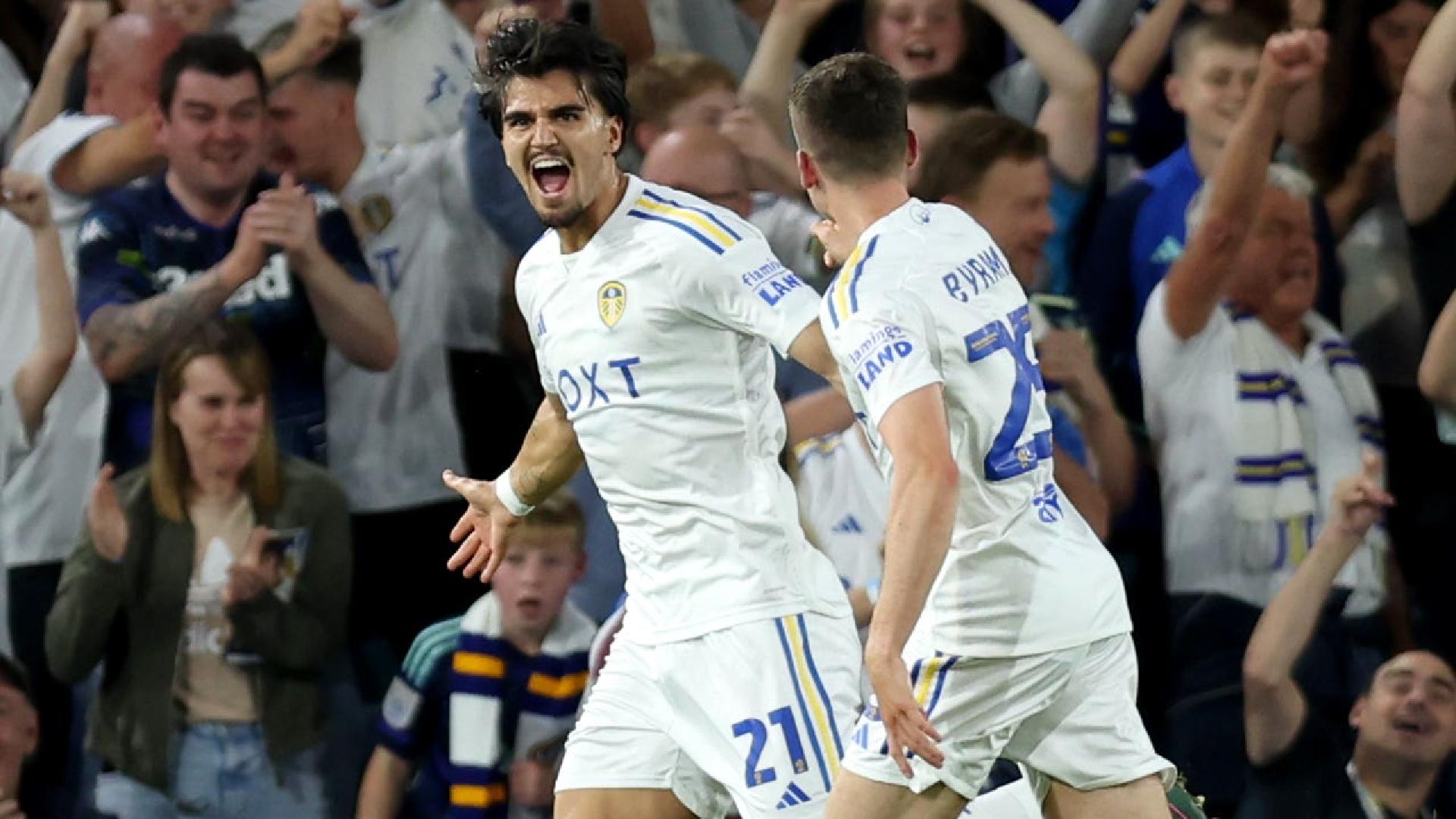 Leeds reach Carabao Cup second round with narrow win over Shrewsbury