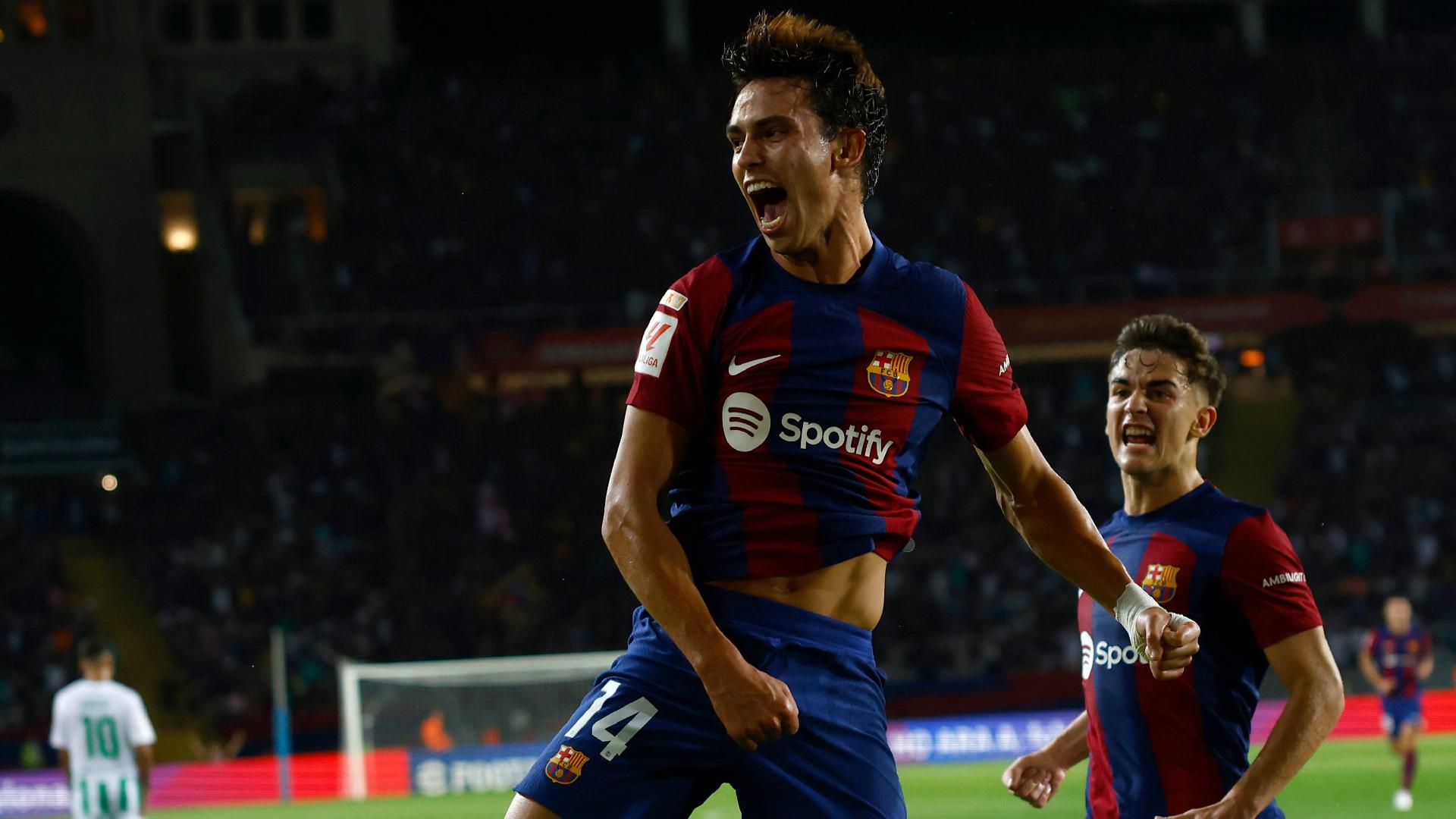 Five-star Barcelona crush Real Betis to go top of LaLiga