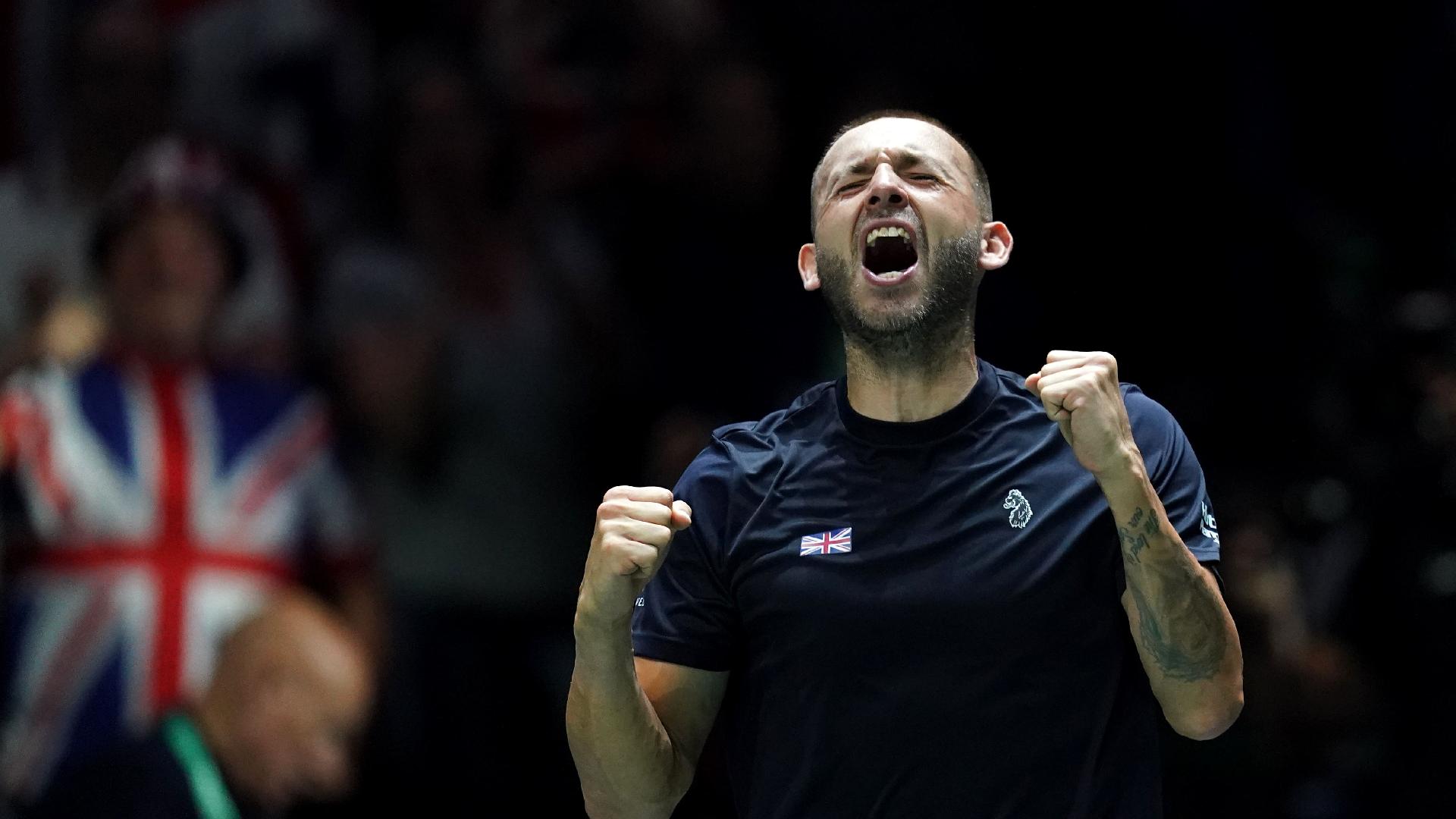 Dan Evans leads Great Britain to Davis Cup win over France and last-eight spot