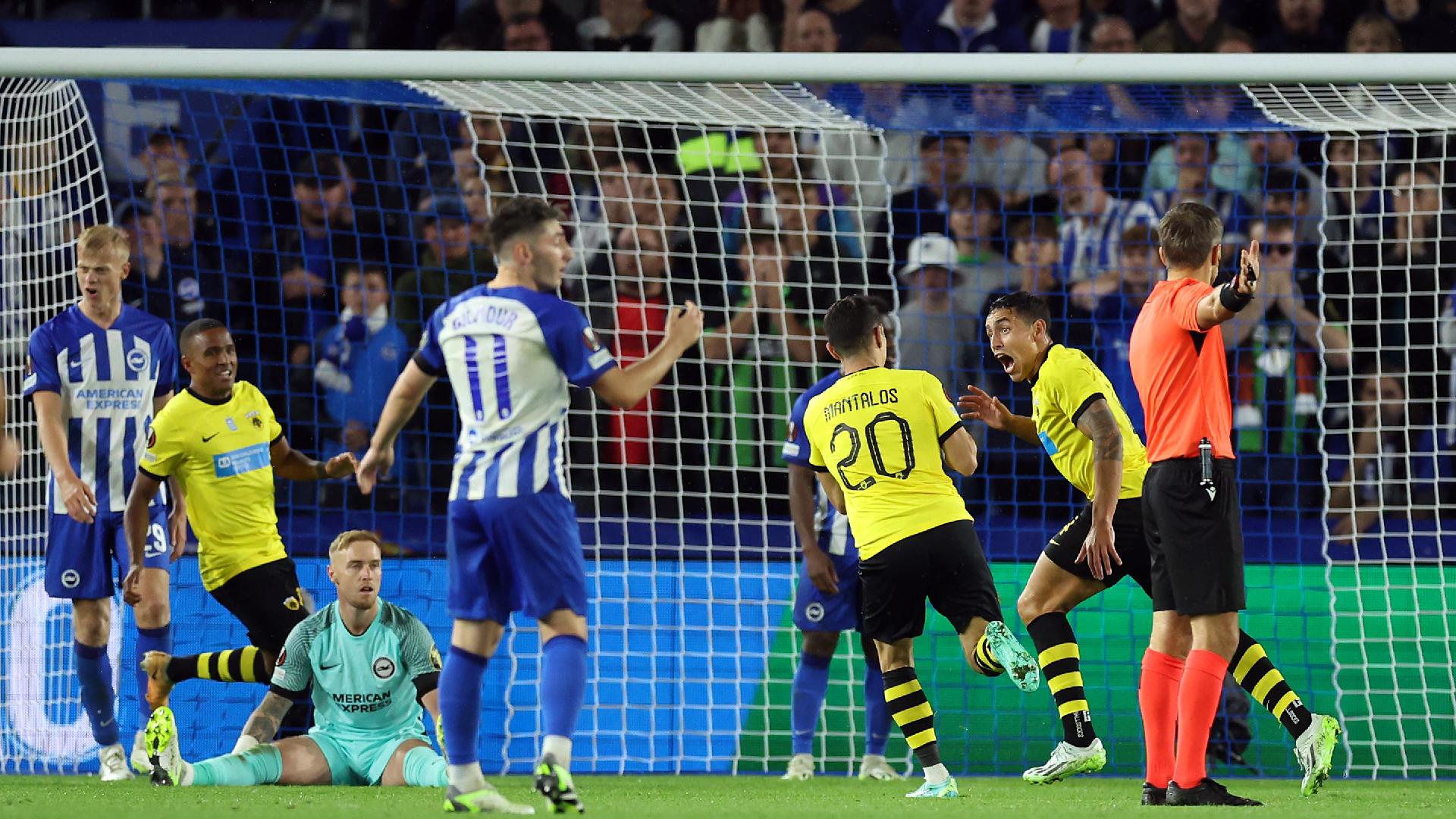 Late goal sends Seagulls tumbling to defeat on their Europa League debut