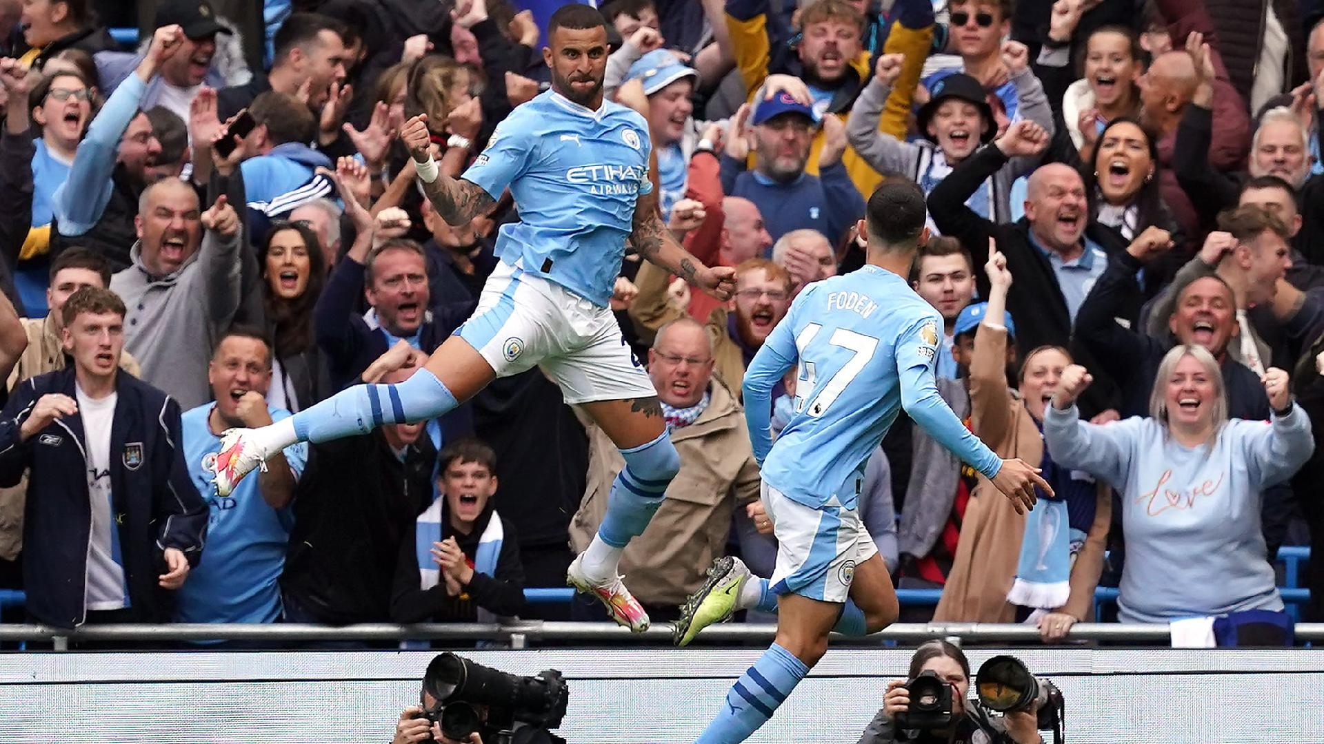 Manchester City overcome Rodri dismissal to maintain 100 per cent record