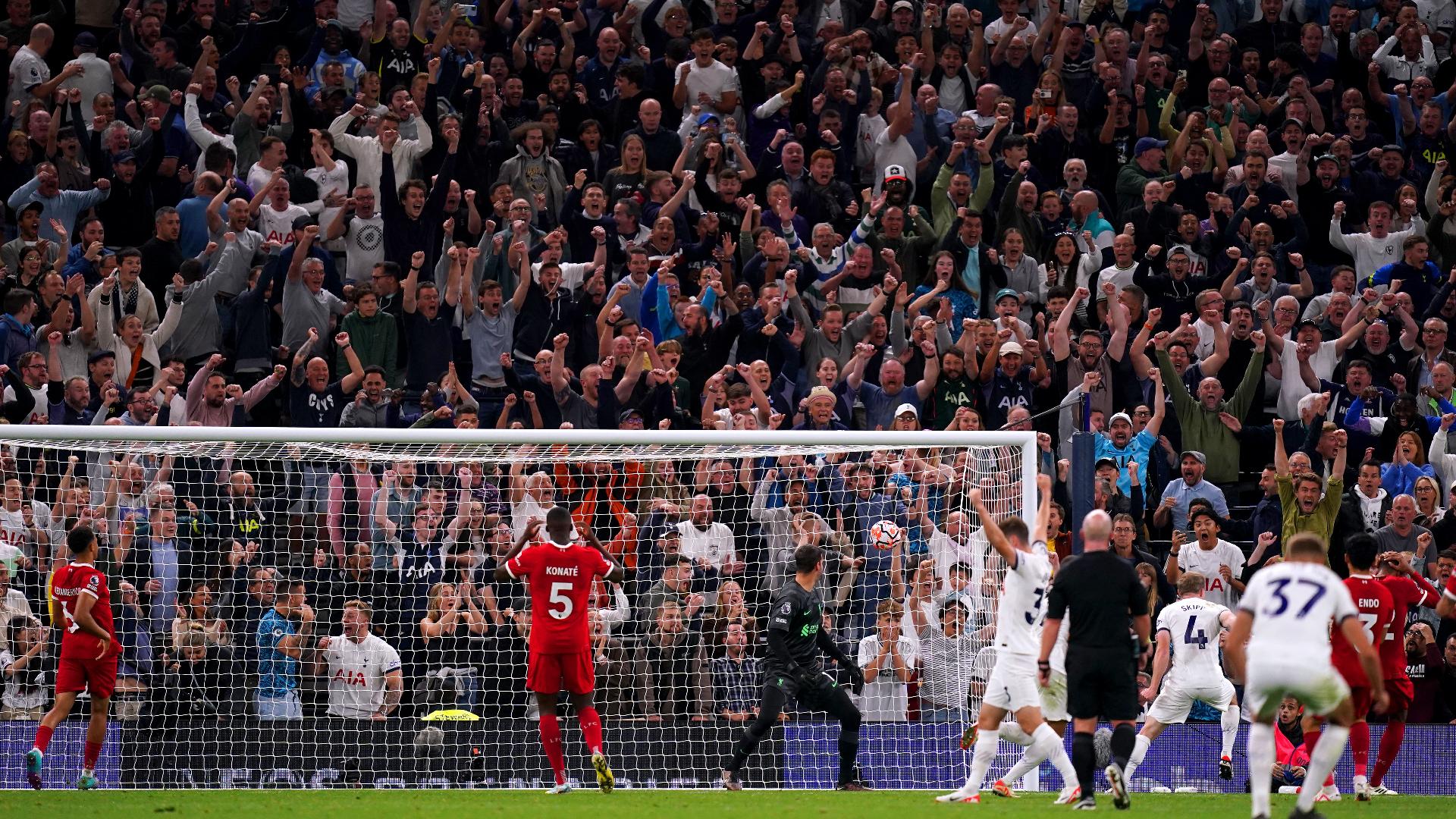 Spurs sink nine-man Liverpool thanks to last-gasp Matip own goal