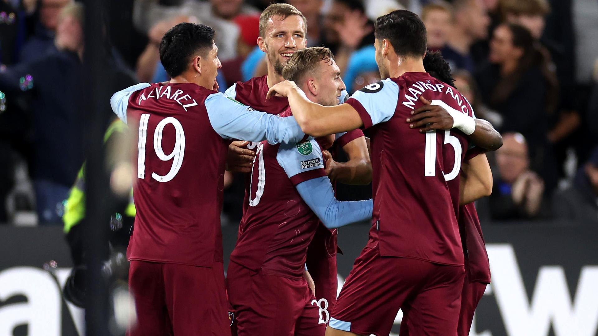 West Ham advance with late win, Brighton seal top-two place