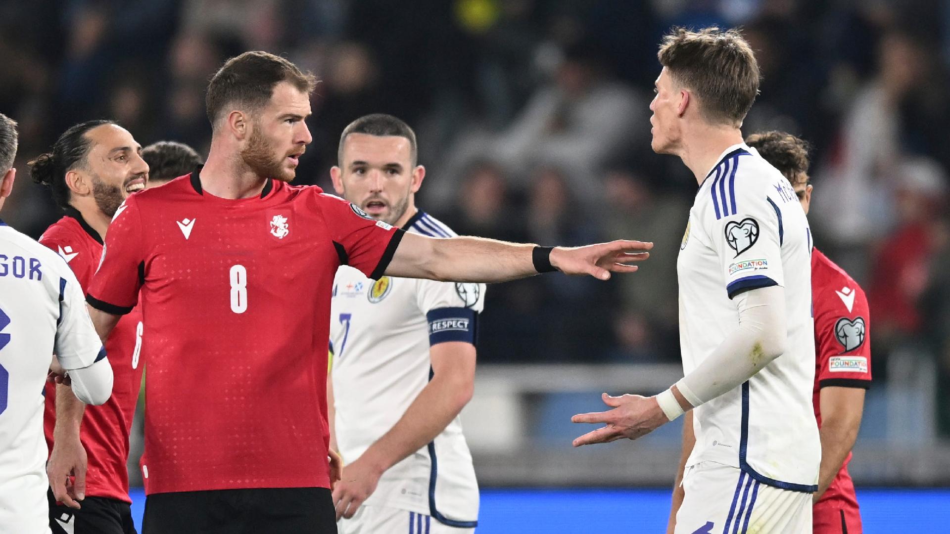 Scott McTominay brands behaviour of Georgia players 'a disgrace' | beIN SPORTS
