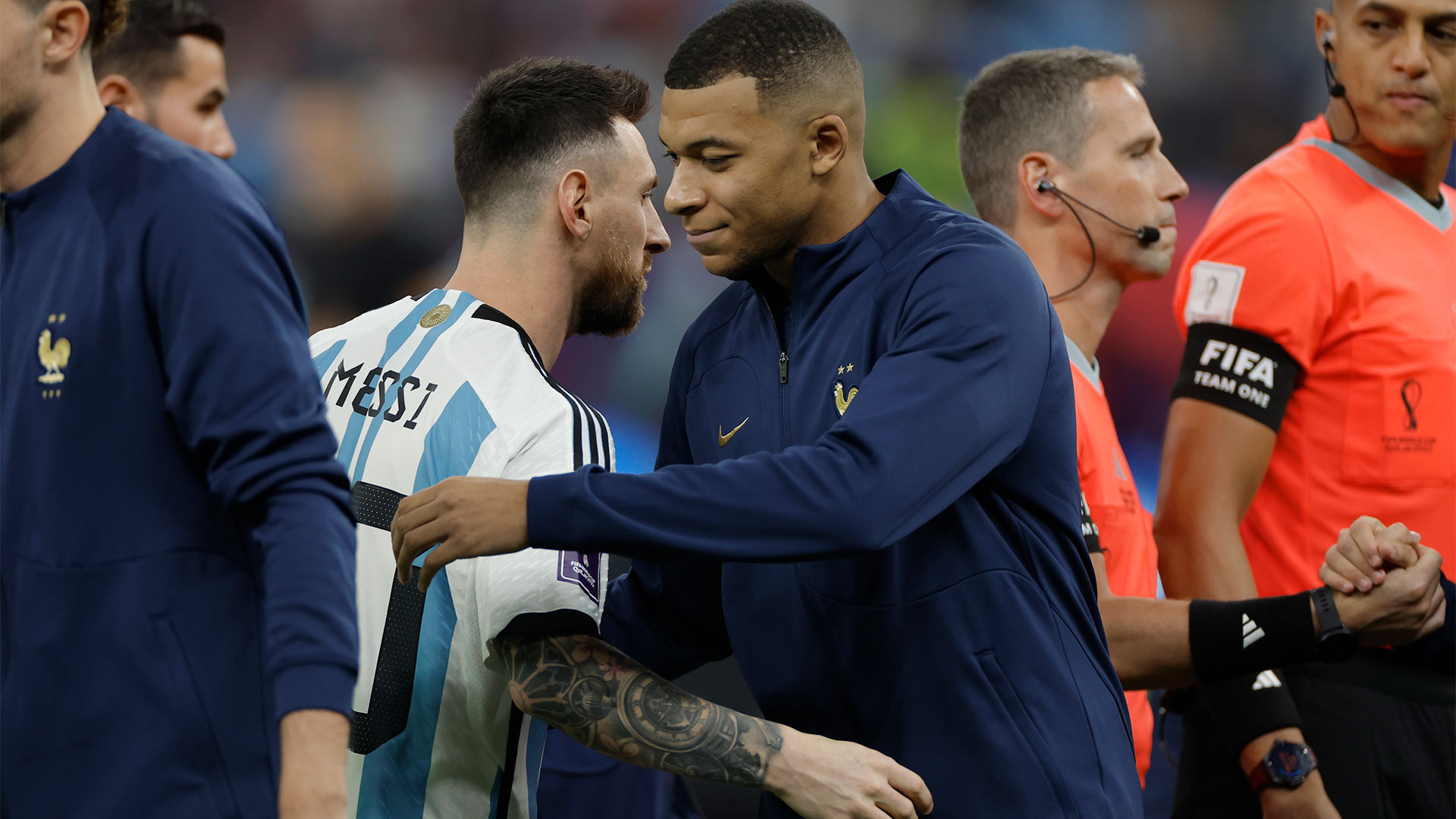 Lionel Messi and Kylian Mbappe