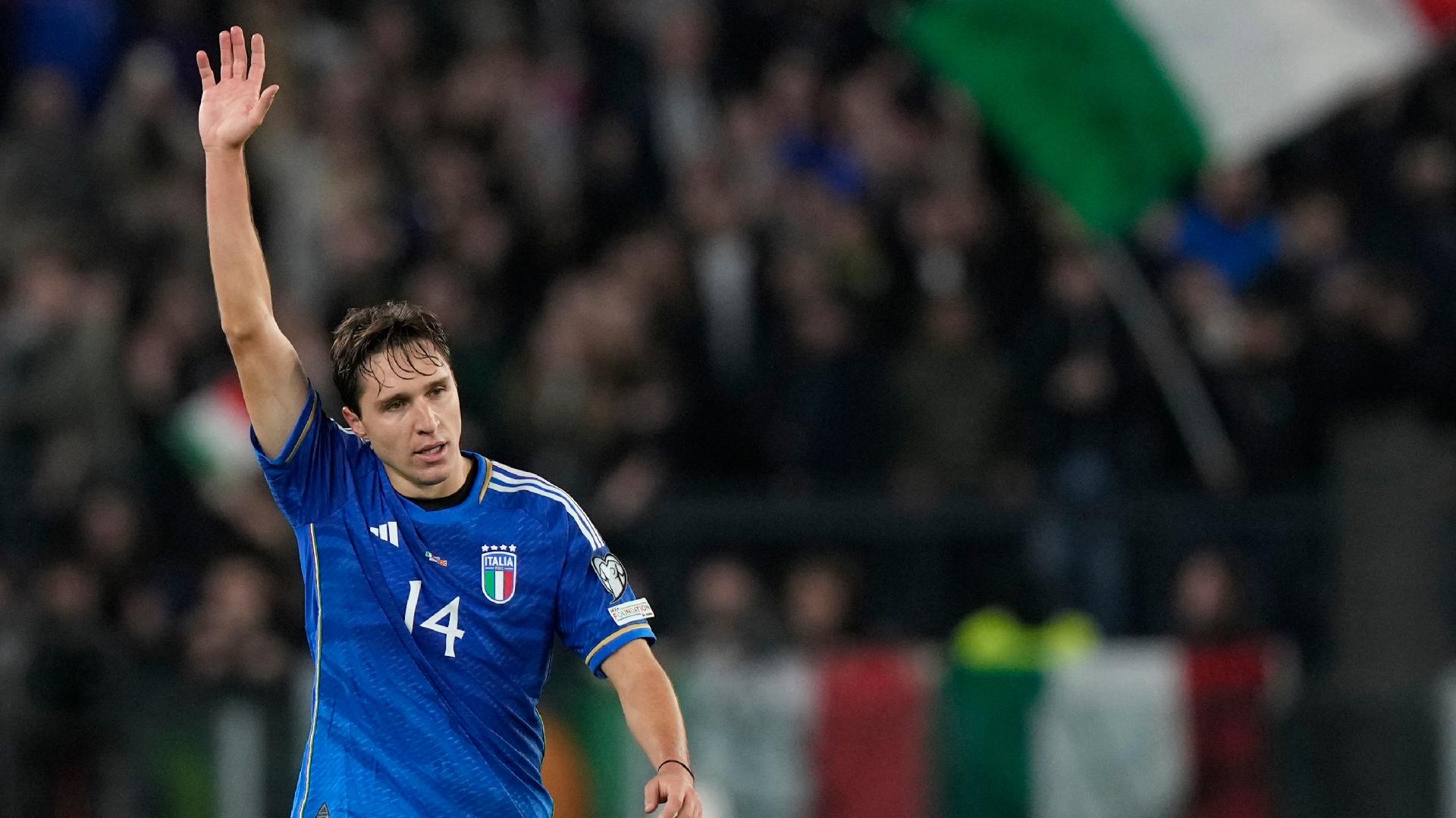 Italy hold off North Macedonia comeback to close in on Euro 2024 place